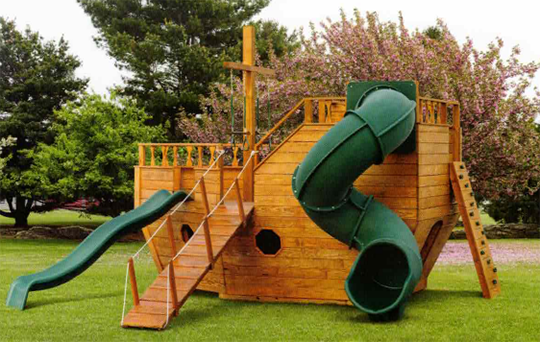 Wooden Boat Playground Equipment Maryland